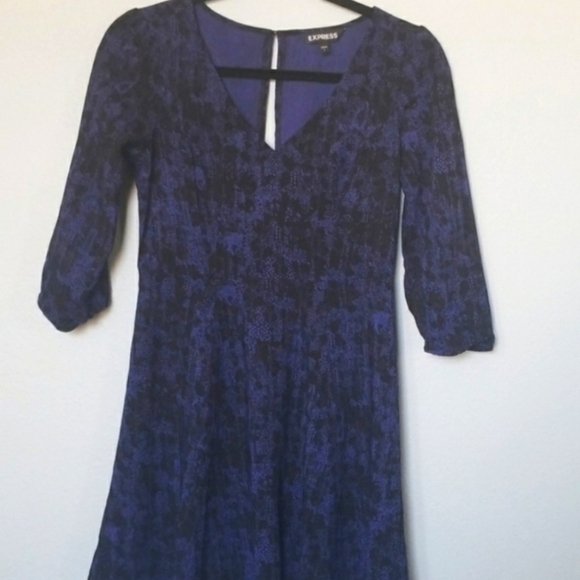 Express Mobwife snakeskin print rayon dress size 2 - Picture 1 of 8